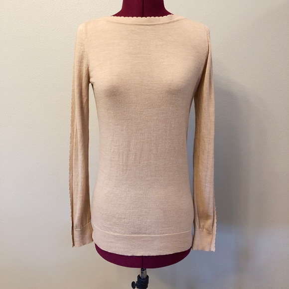 Banana Republic Sweaters - Banana Republic | Merino Wool Scallop Edge Sweater